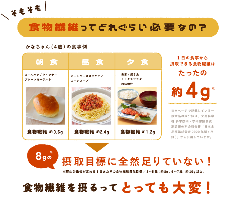 食物繊維ってどれぐらい必要なの？