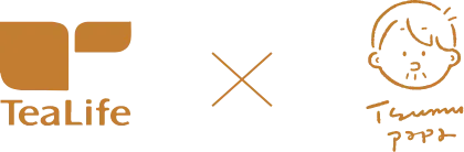 TeaLifeとつなパパのコラボロゴ