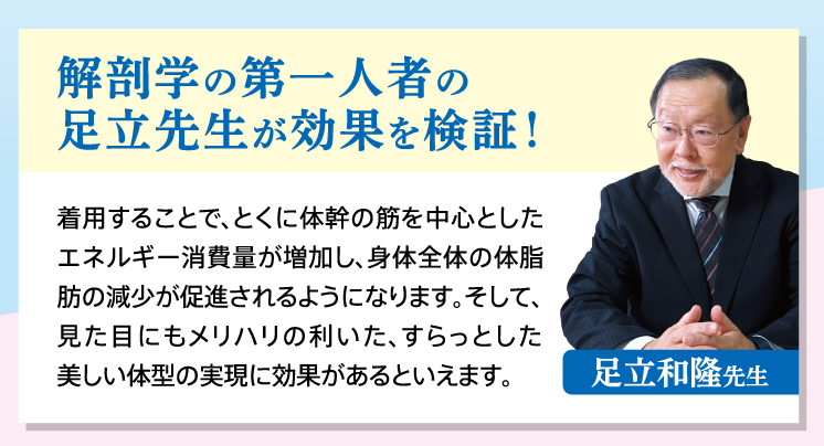 解剖学の第一人者の足立先生が効果を検証!