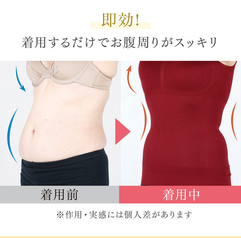 即効！着用するだけでお腹周りがスッキリ