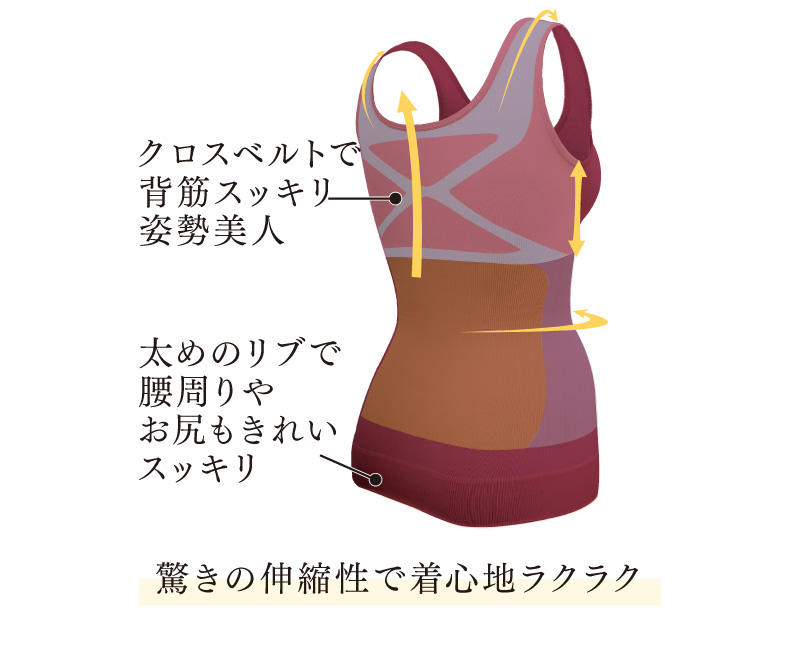 驚きの伸縮性で着心地ラクラク