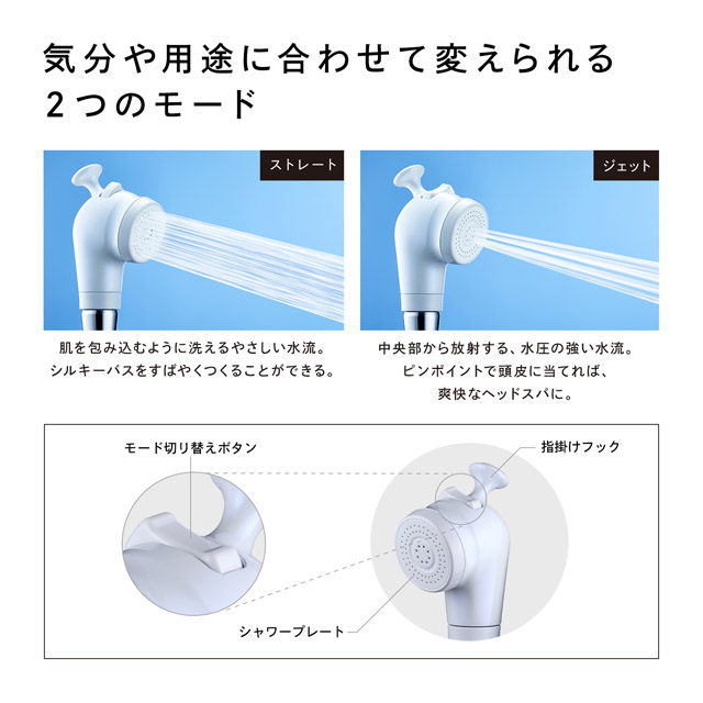 気分や用途に合わせて変えられる2つのモード