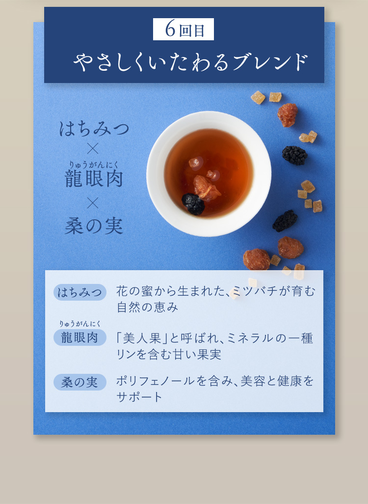 やさしくいたわるブレンド