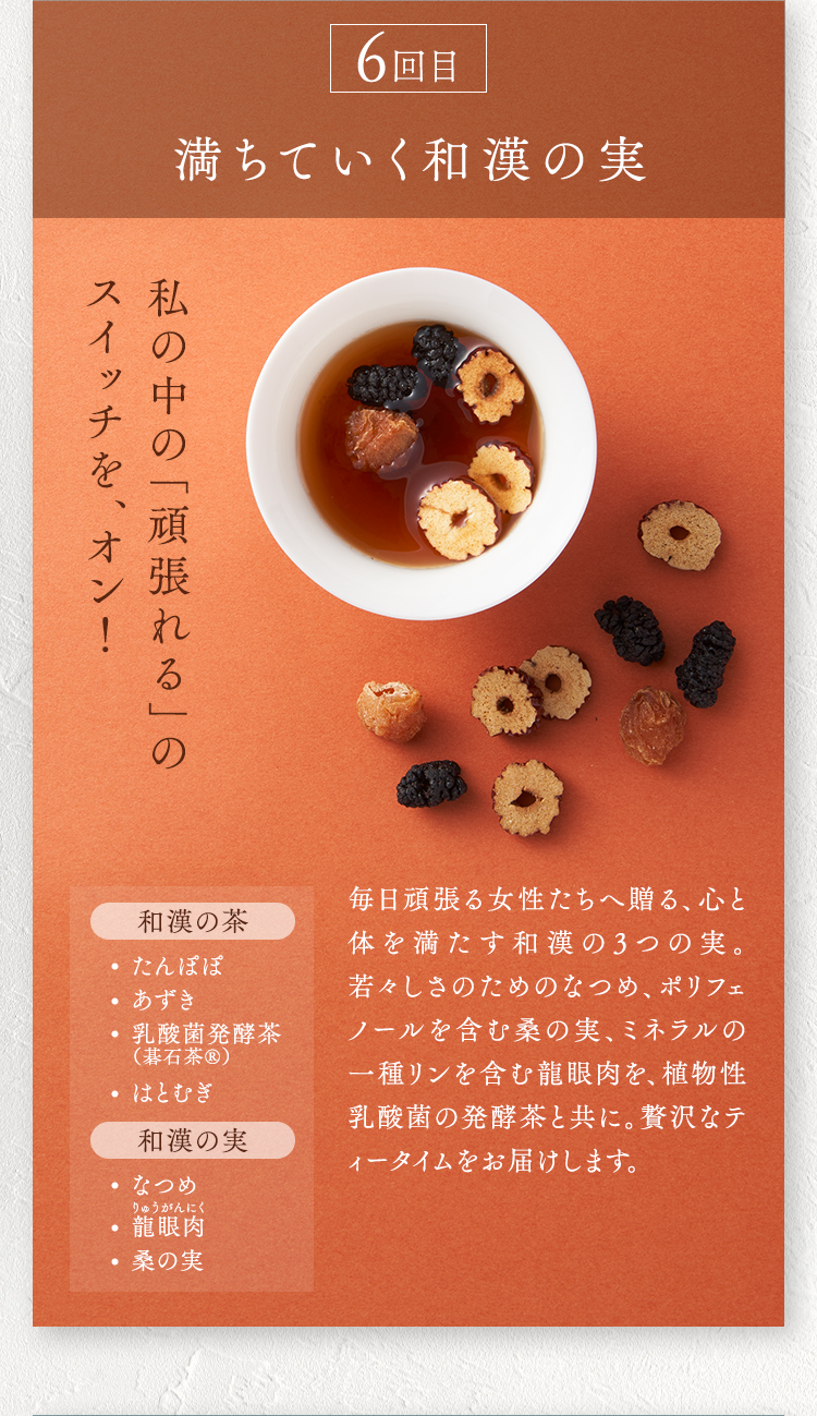 ６回目　やさしくいたわるブレンド