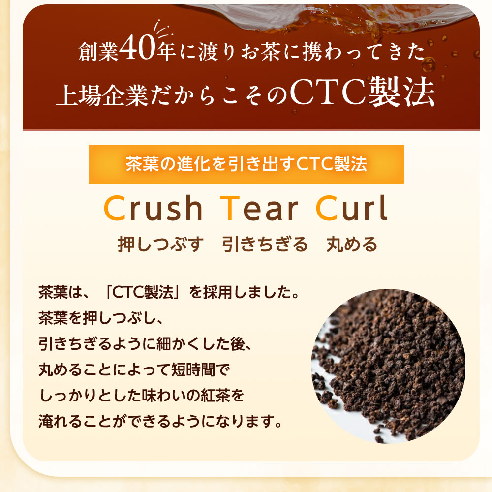 原料1:紅茶(CTC製法)