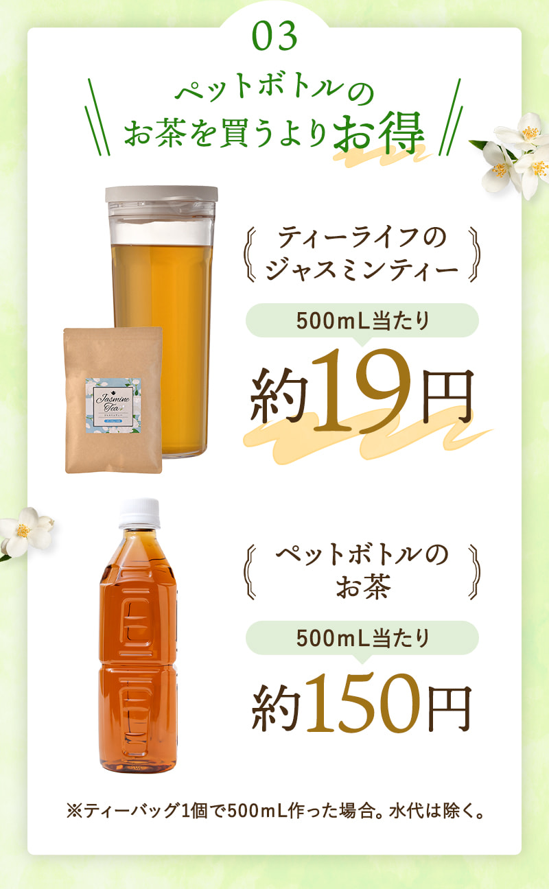 03:ペットボトルのお茶を買うよりお得