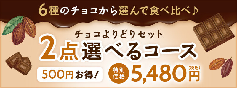 6種から選べる!チョコよりどりセット2点選べるコース