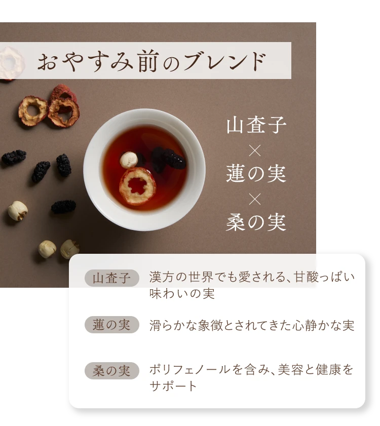 2回目おやすみ前のブレンド