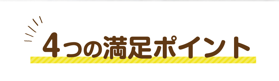 4つの満足ポイント