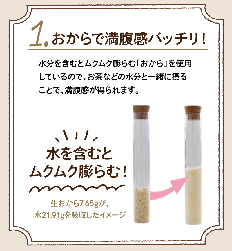 おからで満腹感バッチリ！