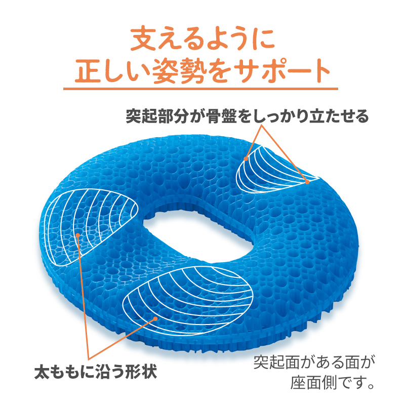 支えるように正しい姿勢をサポート
