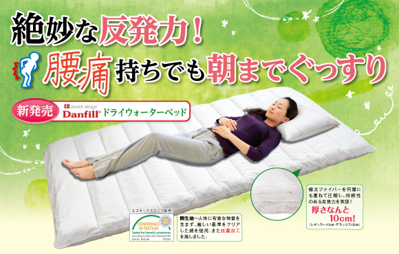 絶妙な反発力!腰痛持ちでも朝まですっぐり