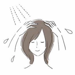 「hugm（ハグム）ナチュラルシャンプーの髪と頭皮の洗い方2