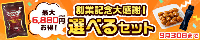 創業記念大感謝！選べるセット
