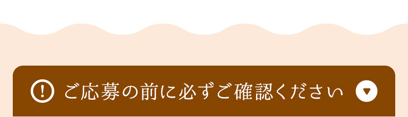 ご応募の前に必ずご確認ください