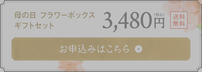 母の日 フラワーボックスギフトセット 3,480円(税込) 送料無料 お申込みはこちら