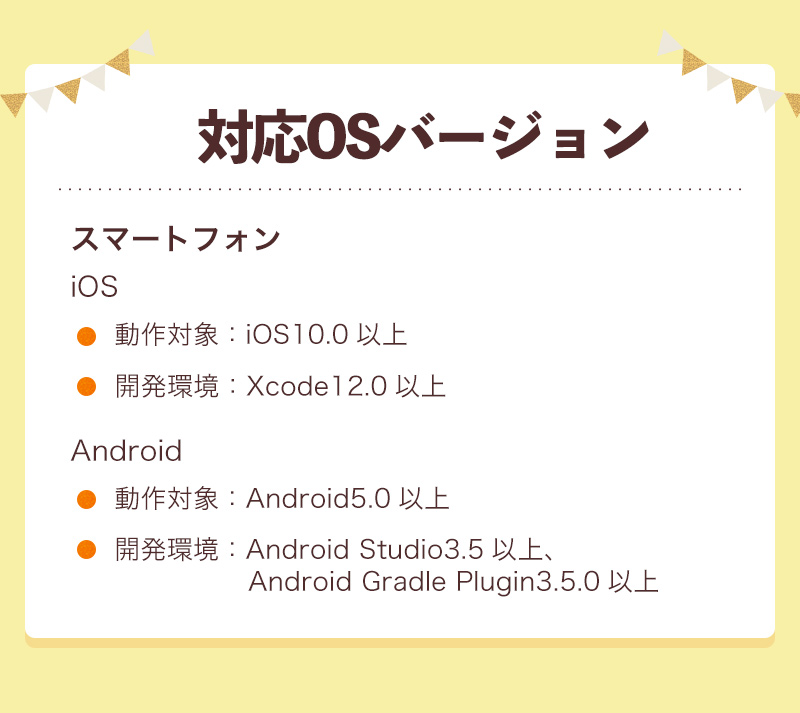 対応OSバージョン