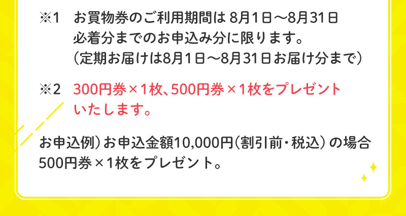 お買物券のご利用期間