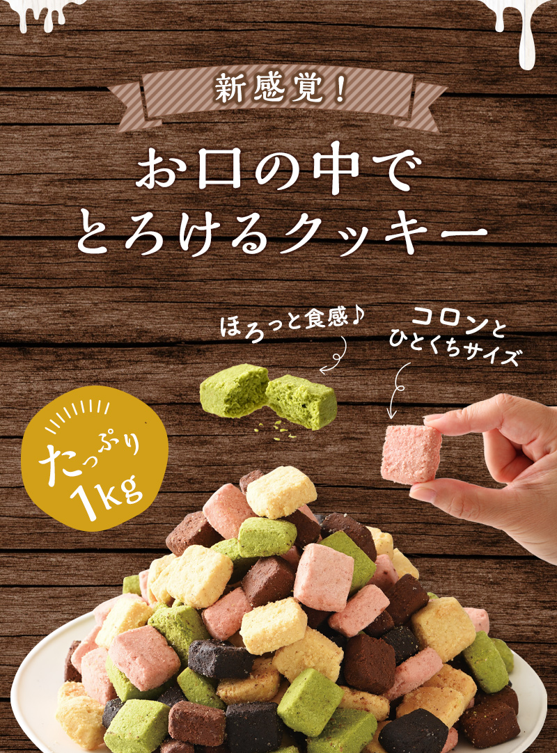 【新感覚！】お口の中でとろけるクッキー