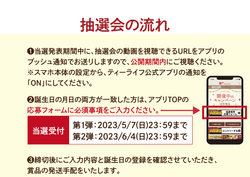 抽選会の流れ