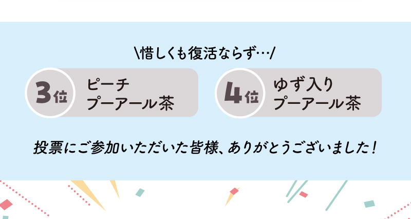 3位と4位はこちら　ご投票ありがとうございました！