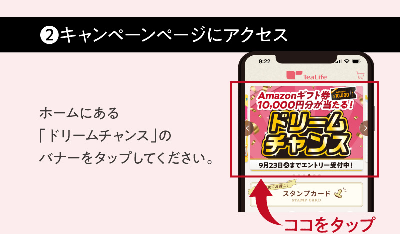 2.キャンペーンページにログイン