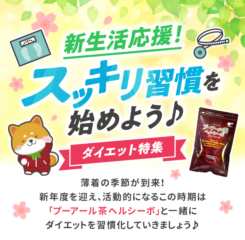 新生活応援！スッキリ習慣を始めよう♪ダイエット特集