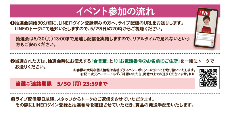 大抽選会参加方法