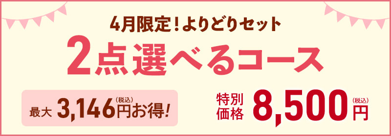 4月限定!よりどりセット2点選べるコース