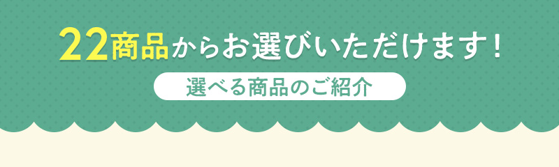 22商品からお選びいただけます！