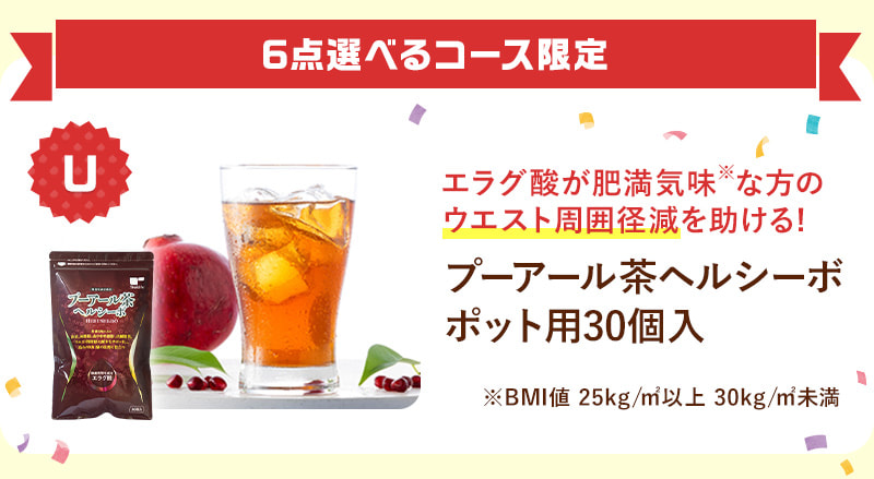 6点選べるコース限定！水出しフレーバープーアール茶