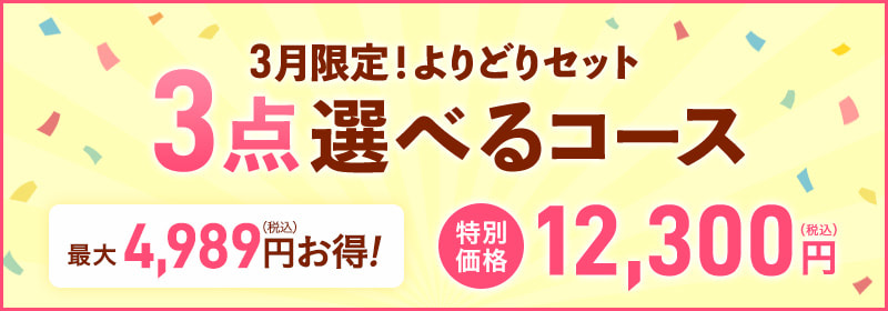 3月限定!よりどりセット3点選べるコース
