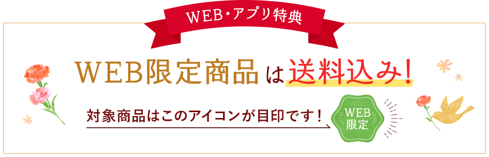 WEB限定商品は送料込み!