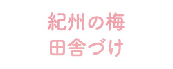 紀州の梅 田舎づけ