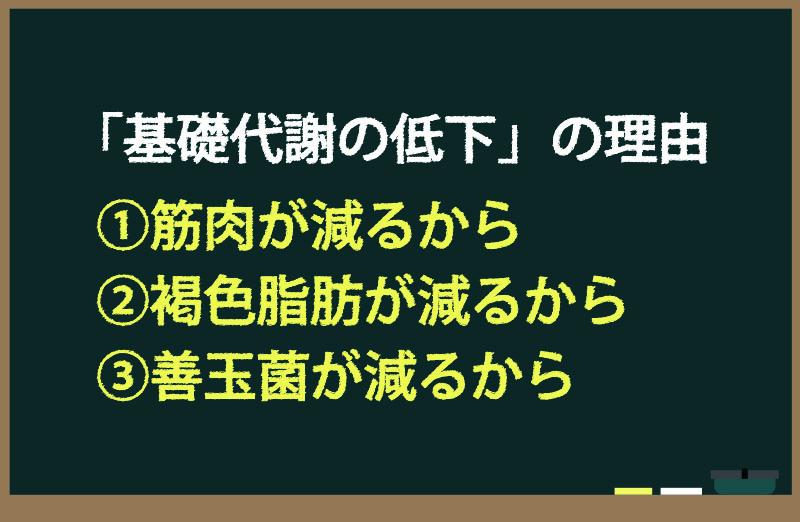 「基礎代謝の低下」の利用