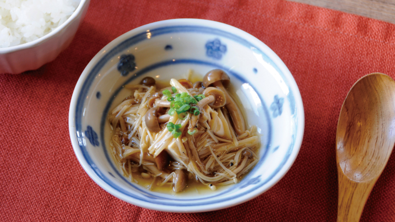 煮豆腐のきのこあんかけ