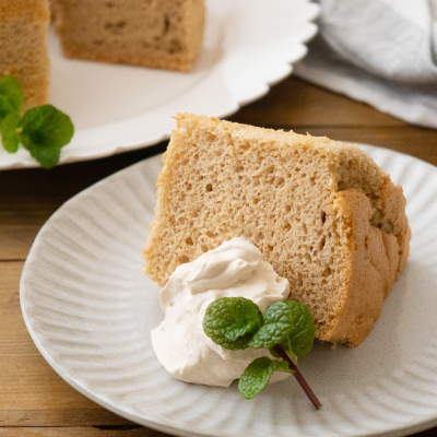 ほうじ茶のシフォンケーキ