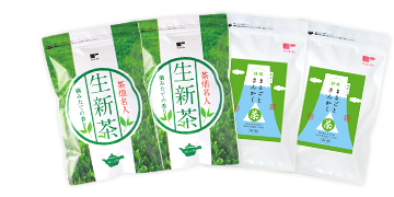 生新茶＆静岡まるごとさんかく茶