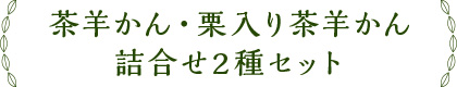 茶羊かん・栗入り茶羊かん 詰め合わせ2種セット