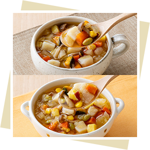 10種の野菜スープ 和風・洋風