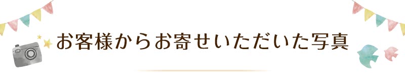 お客様からお寄せいただいた写真