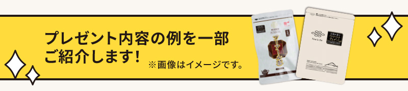 過去のプレゼント内容を一部ご紹介！